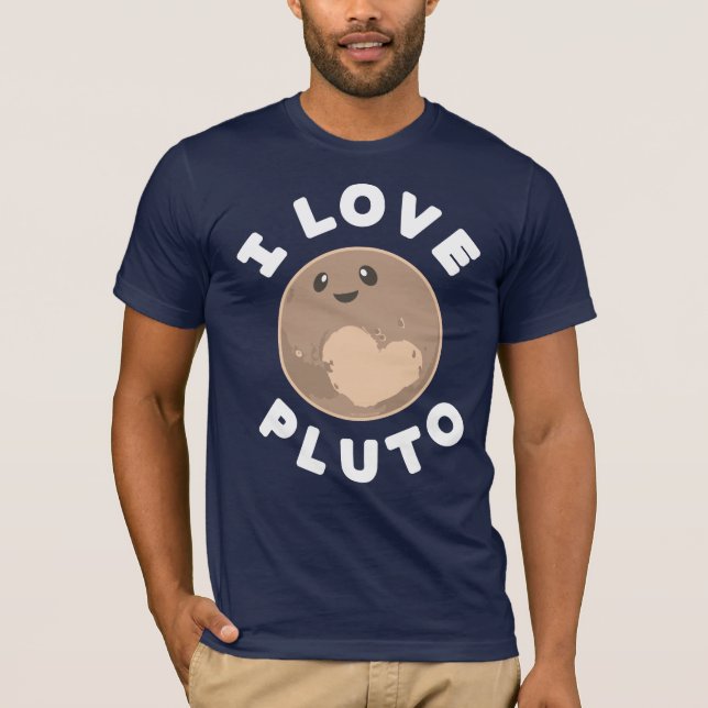 I Liebe Pluto T-Shirt (Vorderseite)