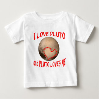 I Liebe Pluto und Pluto-Lieben ich Baby T-shirt