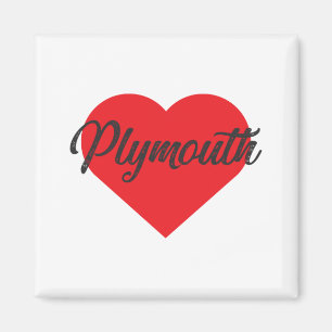 I Liebe Plymouth Magnet