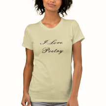 I Liebe Poetry Adult's T - Shirt (Cream & Black)
