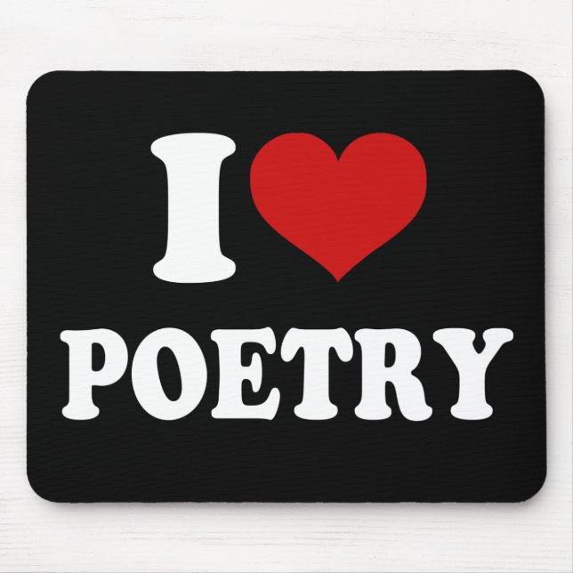 I Liebe Poetry Mousepad (Vorne)
