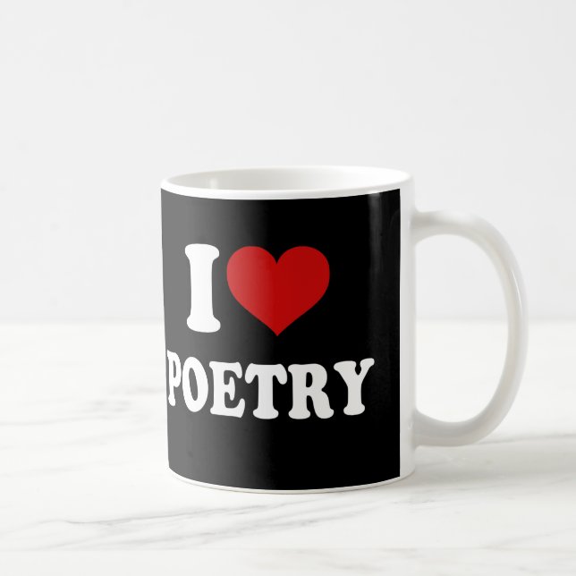 I Liebe Poetry Tasse (Rechts)