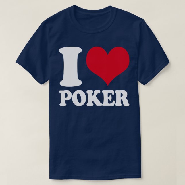 I LIEBE POKER T-Shirt (Design vorne)