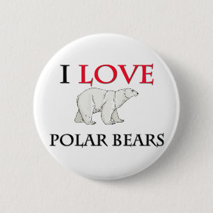I Liebe-polare Bären Button