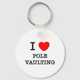 I Liebe Pole Vaulting Schlüsselanhänger