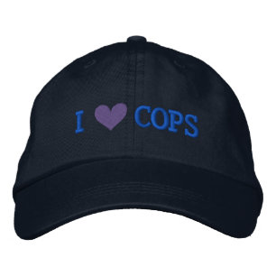 I LIEBE POLIZISTEN GAP BESTICKTE KAPPE