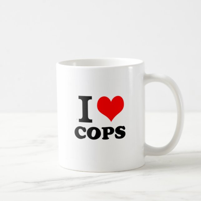 I Liebe-Polizisten Kaffeetasse (Rechts)