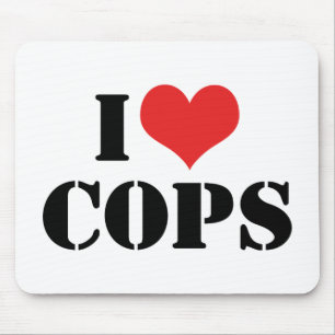 I LIEBE POLIZISTEN MOUSEPAD