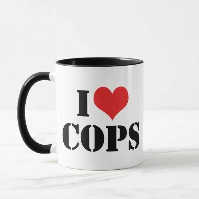 I LIEBE POLIZISTEN TASSE (Links)