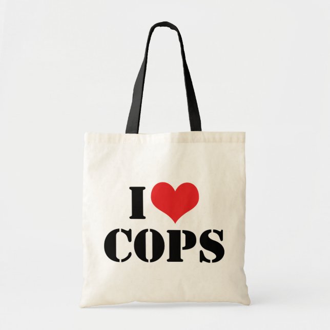 I LIEBE POLIZISTEN TRAGETASCHE (Vorne)