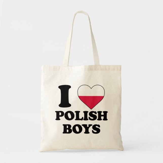 I Liebe Polnische Jungen Tragetasche (Vorne)