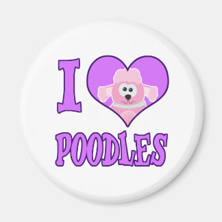 I Liebe Poodles Magnet