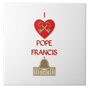 I Liebe Pope Francis Fliese