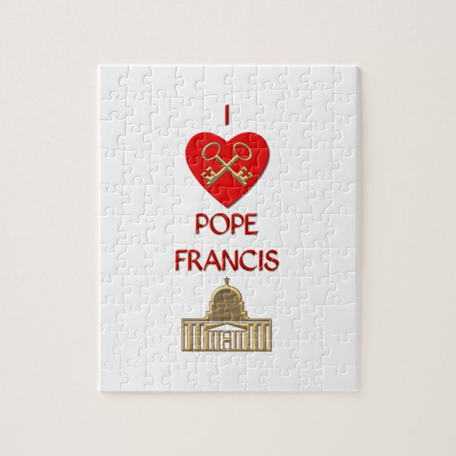 I Liebe Pope Francis Puzzle (Vertikal)