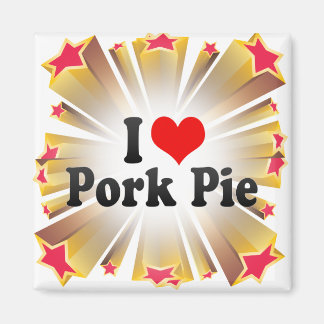 I Liebe Pork Pie Magnet