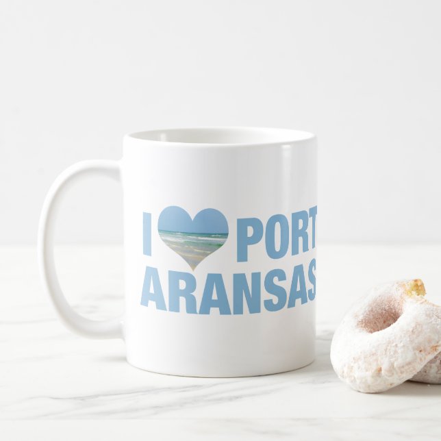 I Liebe Port Aransas Kaffeetasse (Mit Donut)