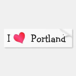 I Liebe Portland Autoaufkleber