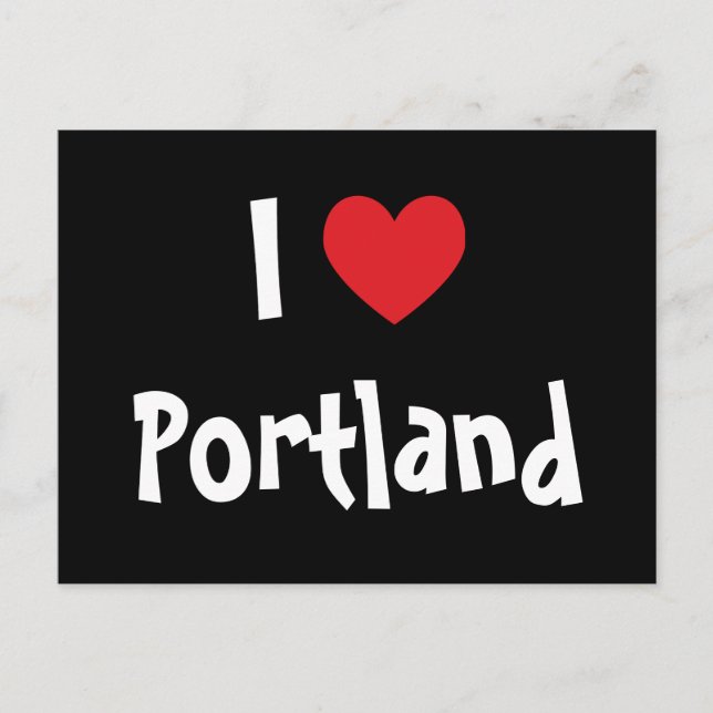 I Liebe Portland Postkarte (Vorderseite)