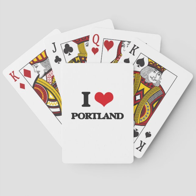 I Liebe Portland Spielkarten (Rückseite)