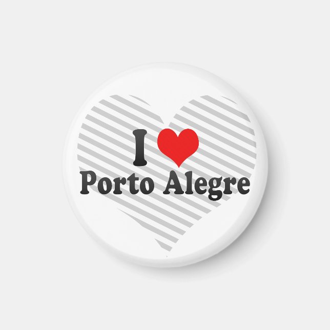 I Liebe Porto Alegre, Brasilien Magnet (Vorne)