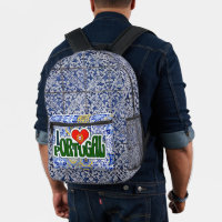 I Liebe Portugal Blue Tiles Backpack
