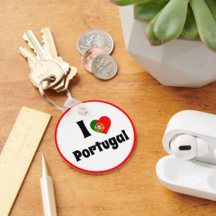 I Liebe Portugal & Portugal Herz - Reise/Sport Schlüsselanhänger
