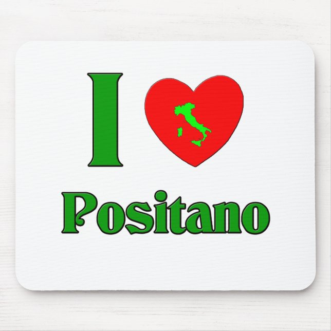 I Liebe Positano Italien Mousepad (Vorne)