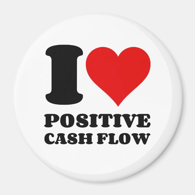 I LIEBE POSITIVER KASCHENFLUSS MAGNET (Vorne)