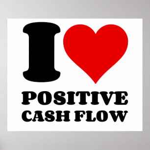I LIEBE POSITIVER KASCHENFLUSS POSTER