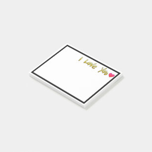 I Liebe Post-it Klebezettel