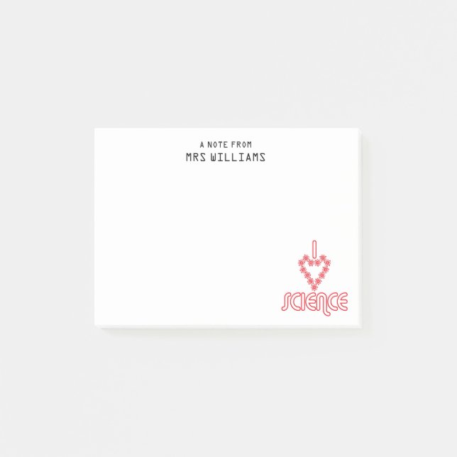 I Liebe Post-it Klebezettel (Vorderseite)