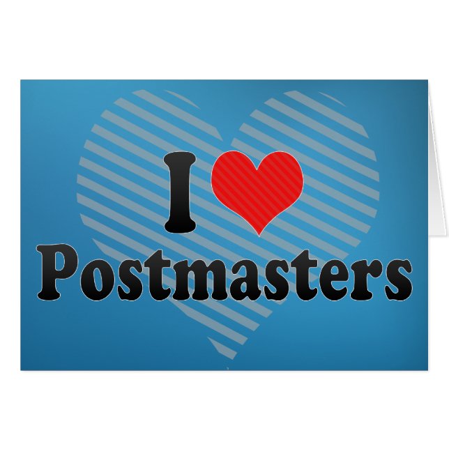 I Liebe Postmeister (Vorderseite (Horizontal))