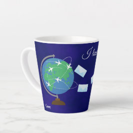 I Liebe Postüberqueren - Latte Tasse