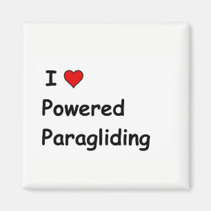 I Liebe Powered Paragliding Magnet