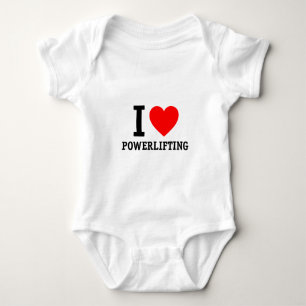 I Liebe Powerlift Baby Strampler