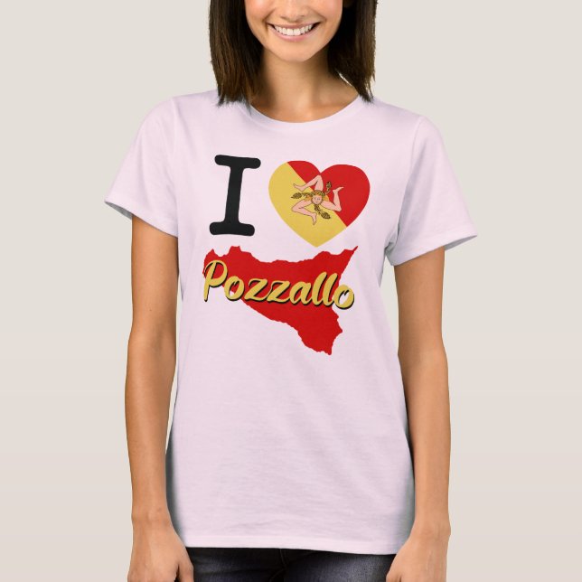 I Liebe Pozzallo T-Shirt (Vorderseite)