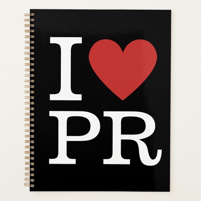 I ❤️ Liebe PR - Pressestelle/Abteilung - Planer (Vorderseite)