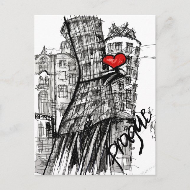 I Liebe Prag Postkarte (Vorderseite)