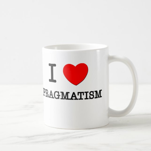 I Liebe-Pragmatismus Kaffeetasse (Rechts)