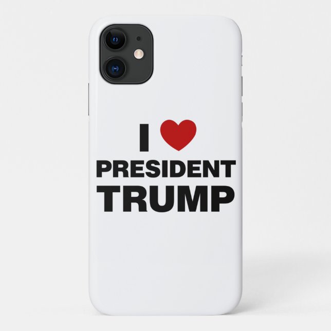 I Liebe Präsident Trump Herz Case-Mate iPhone Hülle (Rückseite)