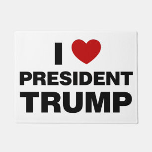 I Liebe Präsident Trump Herz Fußmatte