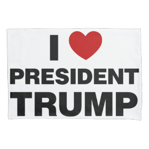 I Liebe Präsident Trump Herz Kissenbezug
