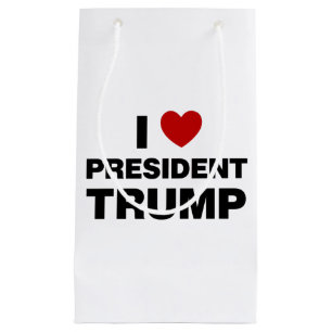 I Liebe Präsident Trump Herz Kleine Geschenktüte