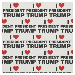 I Liebe Präsident Trump Herz Stoff
