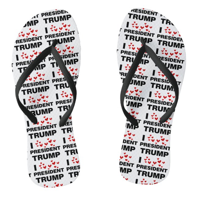 I Liebe Präsident Trump hört Flip Flops (Fußbett)