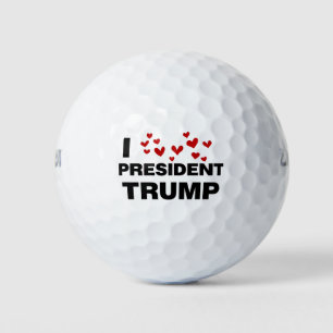 I Liebe Präsident Trump hört Golfball