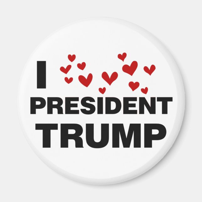 I Liebe Präsident Trump hört Magnet (Vorne)