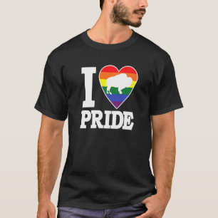 I Liebe Pride Buffalo Ny Lgbtq Schöner Regenbogen T-Shirt