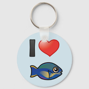 I Liebe Princess Parrotfish Schlüsselanhänger