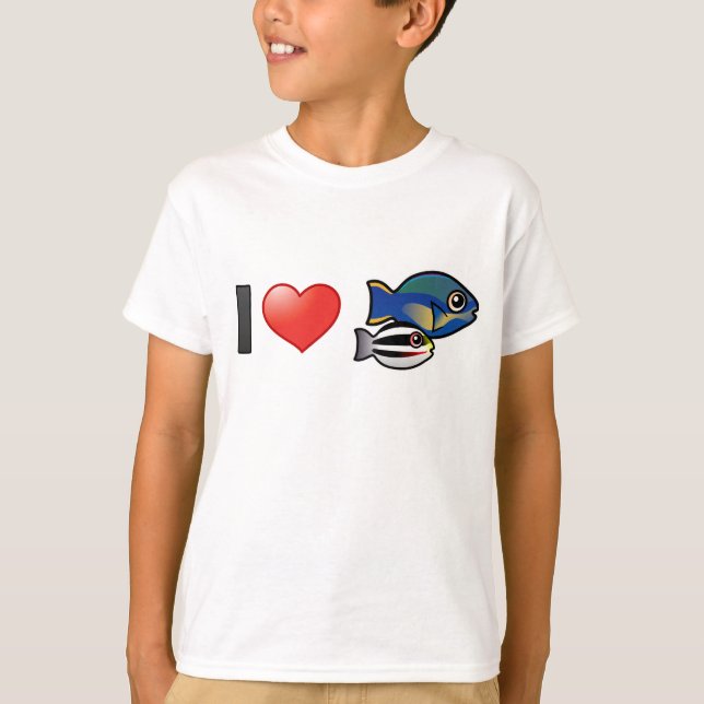 I Liebe Princess Parrotfish T-Shirt (Vorderseite)